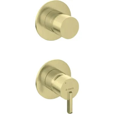 Shower Mixer Valve Deante Silia with Brushed Gold PVD Shower Switch