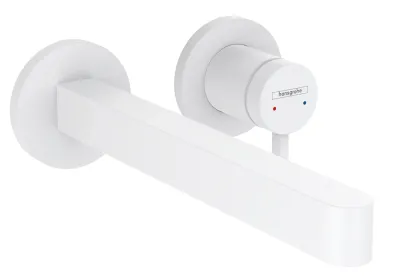 Mitigeur de lavabo encastré Hansgrohe Finoris 225 mm en blanc mat