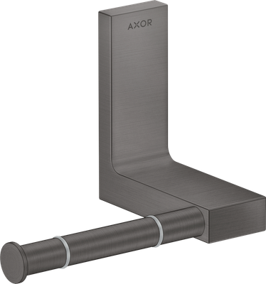 Porte-papier WC Axor Universel Rectangulaire en noir chromé brossé