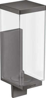 Distributeur de savon liquide AXOR Universel Rectangulaire en noir chromé brossé