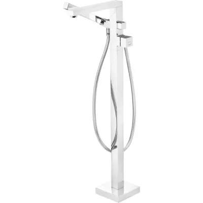Bath / Shower Mixer Deante Blur for Floor Mounting in Chrome