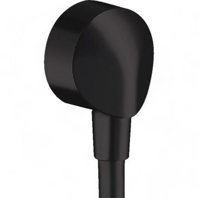 Coude de raccordement Hansgrohe FixFit en noir mat