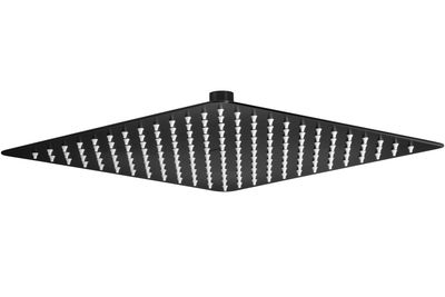 Square Shower Head Deante Floks 300 in Matte Black