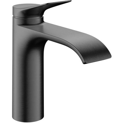 Mitigeur de lavabo Hansgrohe Vivenis CoolStart 110 avec tirette et vidage en noir chromé brossé