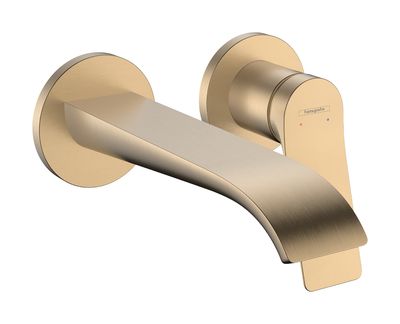 Mitigeur de lavabo encastré Hansgrohe Vivenis 195 mm en bronze brossé