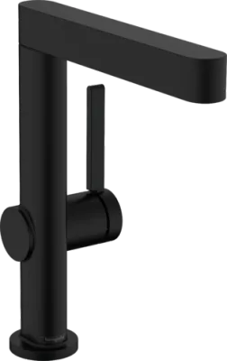 Mitigeur de lavabo Hansgrohe Finoris 230 avec bec orientable et bonde push-open en noir mat