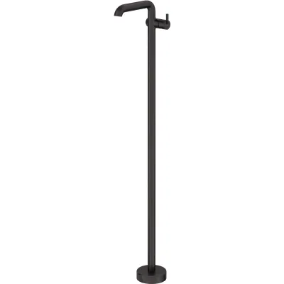 Deante Silia Floor Mounted Basin Mixer in Matte Black
