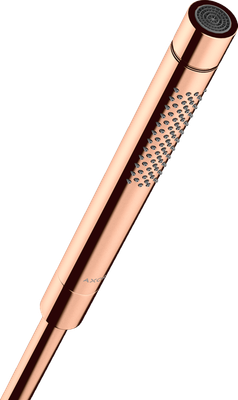 Douchette à main Axor Starck Tube 2 jets en or rouge poli