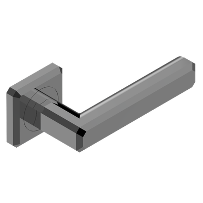 Paire de poignées de porte PVD graphite THG Paris - Collection "Berlin"