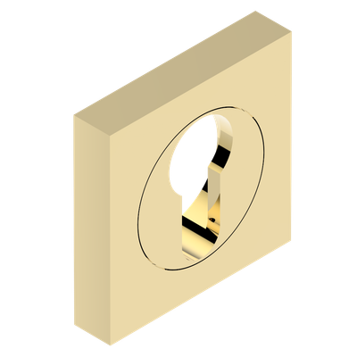 Entrée de clé pour cylindre européen PVD doré THG Paris ​- Collection "Genève"