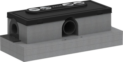 Kit d'encastrement AXOR uBox universel pour caniveau de douche Drain - débit d'évacuation 33 L/min