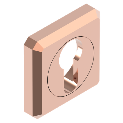 Entrée de clé pour cylindre européen PVD blush THG Paris - Collection "Berlin"