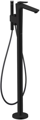 Mitigeur de bain / douche AXOR Citterio C pour montage au sol coupe cubique en noir mat