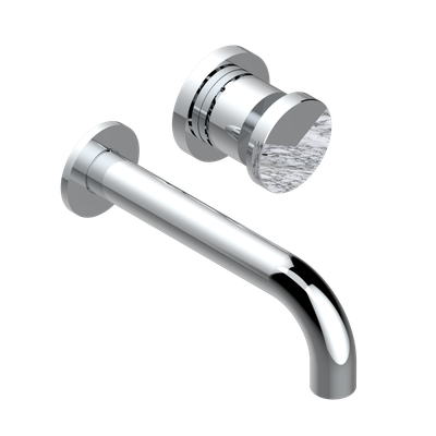 Mitigeur de lavabo THG encastré mural 2 trous - Collection "Yoko Delta Howlite"