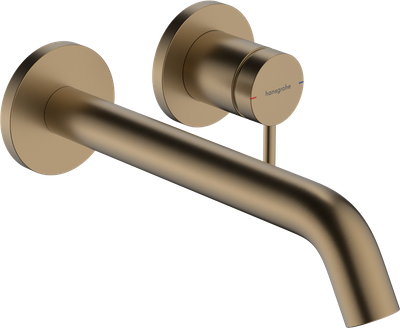 Mitigeur de lavabo encastré Hansgrohe Tecturis S 225 mm en bronze brossé