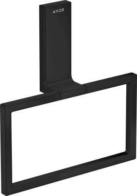 Anneau porte-serviettes AXOR Universel Rectangulaire en noir mat