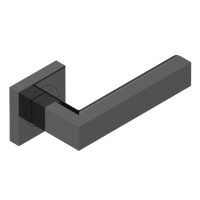 Paire de poignées de porte PVD bronze brown insert métal THG Paris -  Collection "Genève"