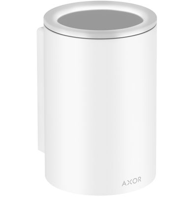 Porte-brosse à dents AXOR Universel Circulaire en blanc mat