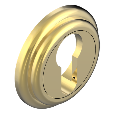 Entrée de clé pour cylindre européen PVD doré THG Paris ​- Collection "London"