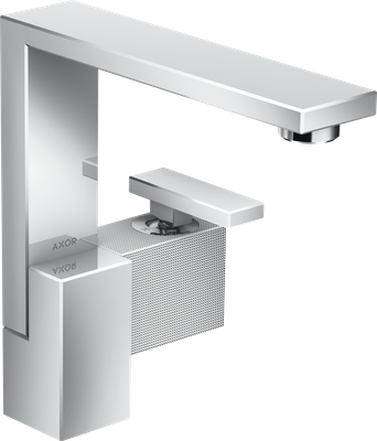 Mitigeur de lavabo Axor Edge 190 coupe diamant, avec bonde push-open