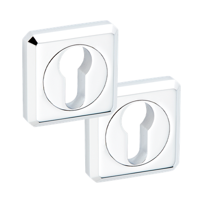 Entrée de clé pour cylindre européen chromé THG Paris ​- Collection "Berlin"