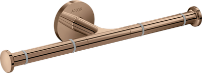 Porte-rouleau double Axor Universel Circulaire en Or rouge poli