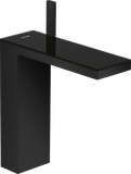 Mitigeur de lavabo AXOR MyEdition 230 avec bonde push-open en noir mat / verre noir
