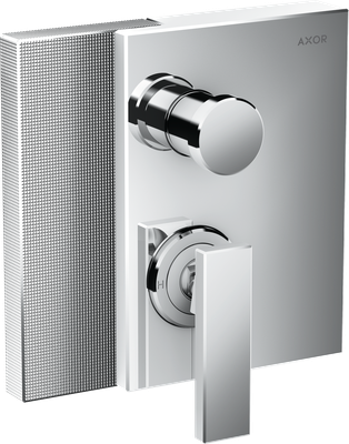 Set de finition pour mitigeur de bain / douche encastré AXOR Edge coupe diamant