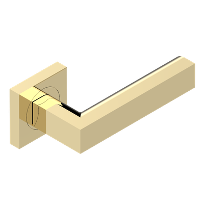 Paire de poignées de porte PVD doré insert métal THG Paris - Collection "Genève"