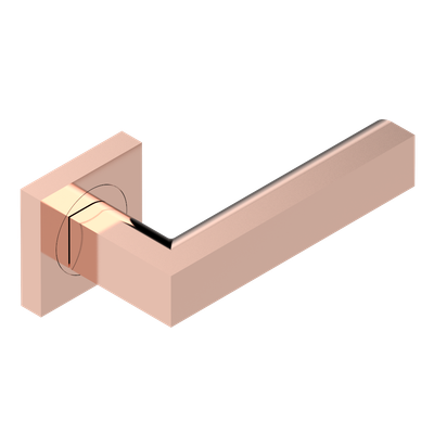 Paire de poignées de porte PVD blush insert métal THG Paris - Collection "Genève"