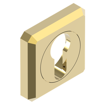 Entrée de clé pour cylindre européen PVD doré THG Paris - Collection "Berlin"