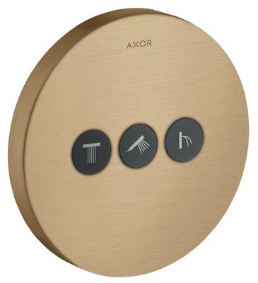 Set de finition pour mitigeur encastré Axor ShowerSelect en bronze brossé