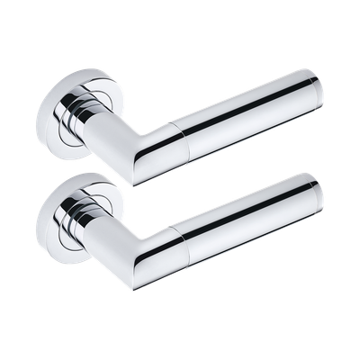 Paire de poignées de porte chromé THG Paris - Collection "Paris"