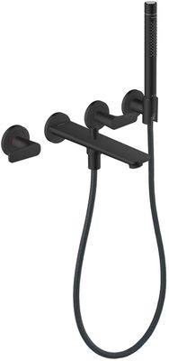 Mélangeur encastré de bain / douche 3 trous Axor Citterio C, en noir mat