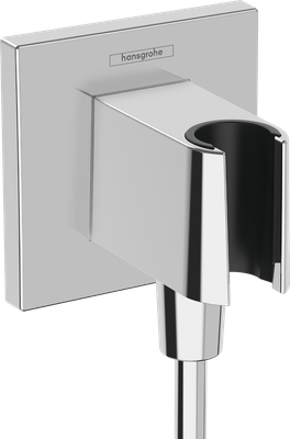 Coude de raccordement Hansgrohe Fixfit E Porter avec support pour douchette