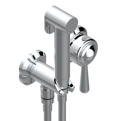 Ensemble hygiénique de WC THG - Collection "Camélia Cristal Clair"