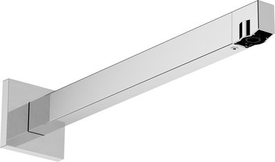 Bras de douche mural Hansgrohe Pulsify E 390 mm avec rosace carrée