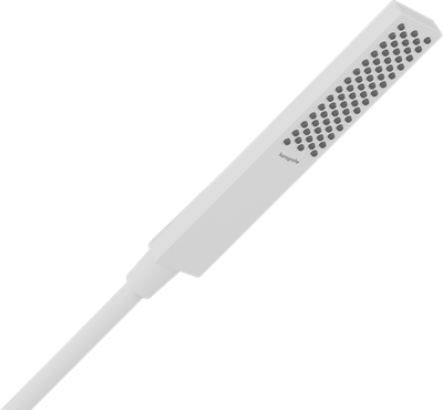 Douchette à main Hansgrohe Pulsify E 100 1 jet EcoSmart en blanc mat