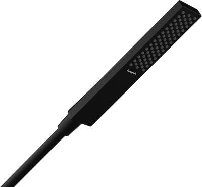 Douchette à main Hansgrohe Pulsify E 100 1 jet EcoSmart en noir mat