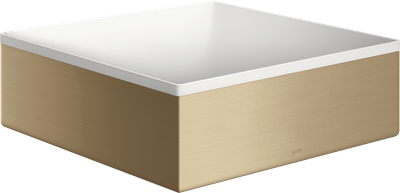 Vasque à poser AXOR Suite carrée 28,5 x 28,5 cm, en bronze brossé