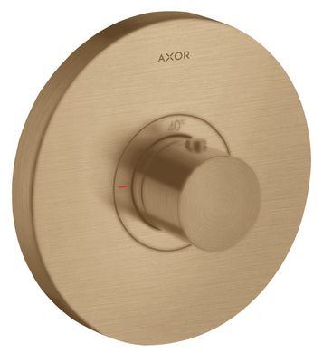 ​Set de finition pour mitigeur thermostatique encastré haut débit Axor ShowerSelect en bronze brossé