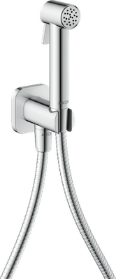 Douchette hygiénique pour WC Axor softsquare pour eau froide avec support et flexible