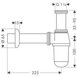 Siphon modèle standard