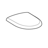 Geberit Smyle antibactérien WC abattant rond Duroplast standard abaissement.
