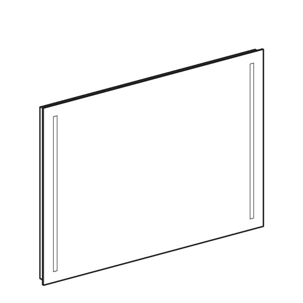 Miroir lumineux Geberit Option Basic 90 cm avec éclairage latéral — vue 4