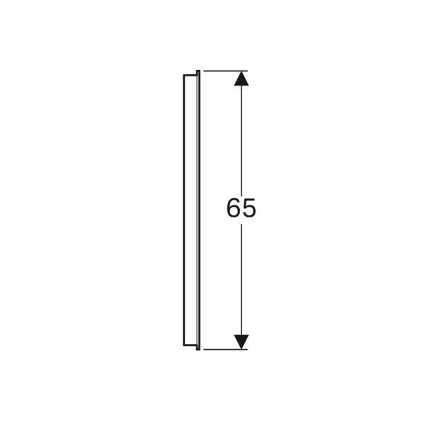 Miroir lumineux Geberit Option Basic 90 cm avec éclairage latéral - vue 6