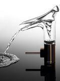 AXOR Starck V Mitigeur de lavabo 140, bec en verre, bonde à écoulement libre