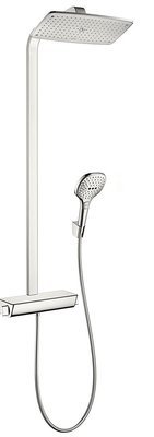 Colonne de douche Showerpipe Hansgrohe Raindance Select E 360 1 jet avec mitigeur thermostatique