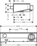 ShowerTablet Select Thermostatique douche 300