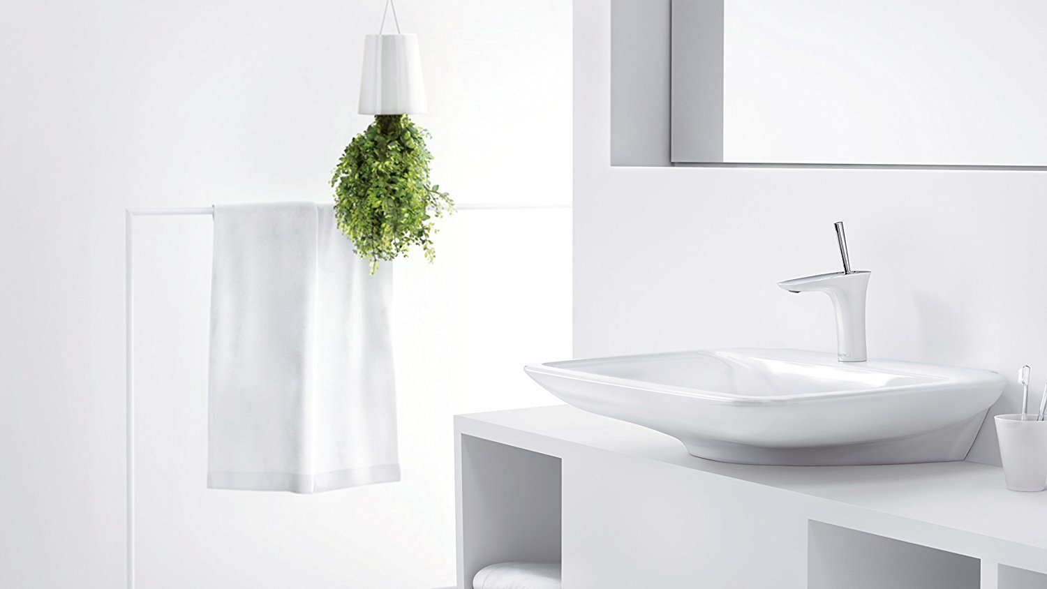Mitigeur de lavabo Hansgrohe PuraVida 110 avec tirette et vidage - vue 2